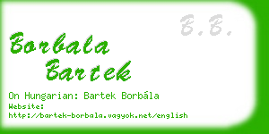 borbala bartek business card